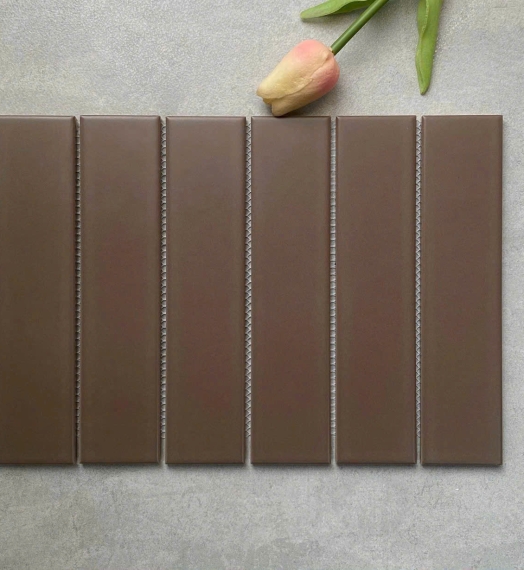 Gạch mosaic thẻ mờ 288x198/ 45x195 Y45P827 (nâu mờ)