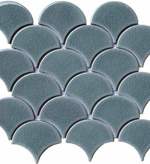Gạch mosaic vảy cá PBMHF07 (Màu xám)