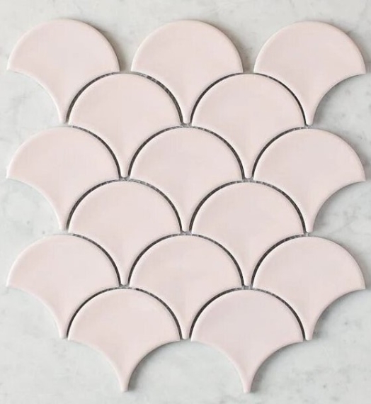 Gạch mosaic vảy cá PBMHF (Màu hồng)