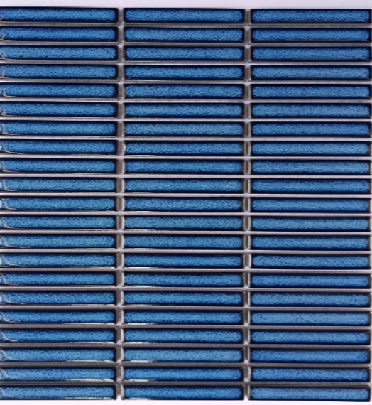 Gạch mosaic stripe 284×295/32,5x14,5 92TTEB-019A (màu xanh dương đậm)
